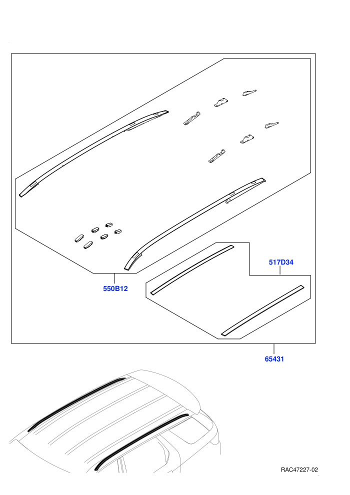 Accessory Pack (roof rails)((V)FROMRH000001)