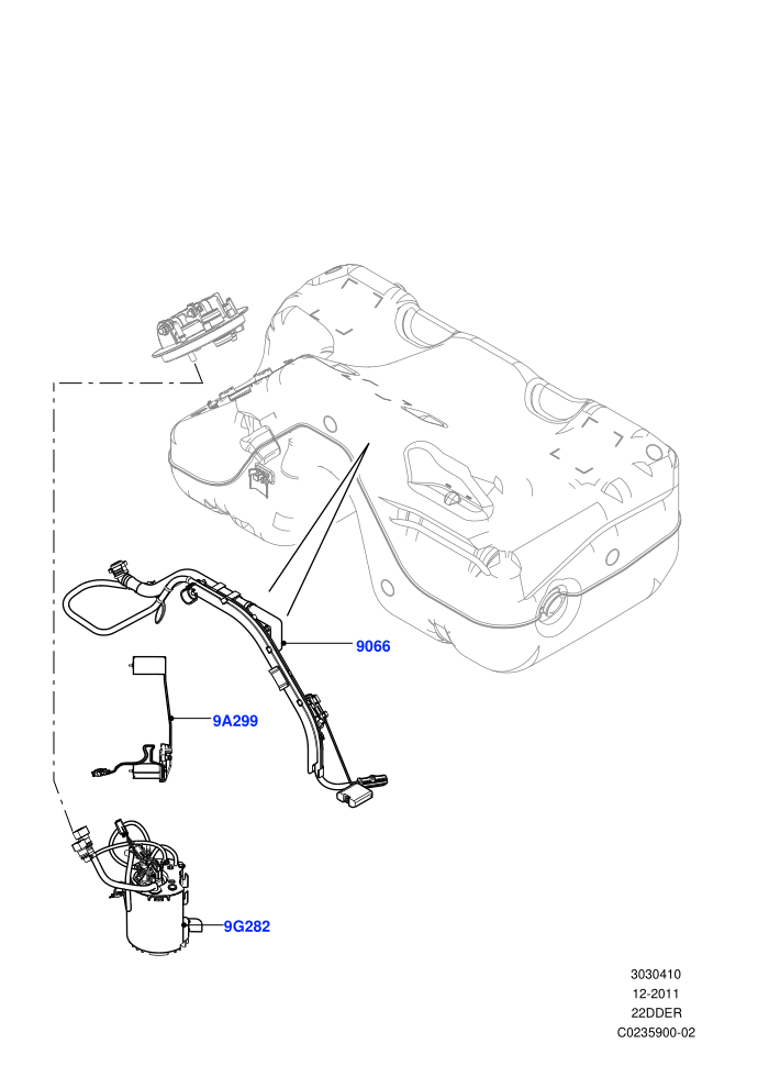 Fuel Pump And Sender Unit (2.2L CR DI 16V Diesel)