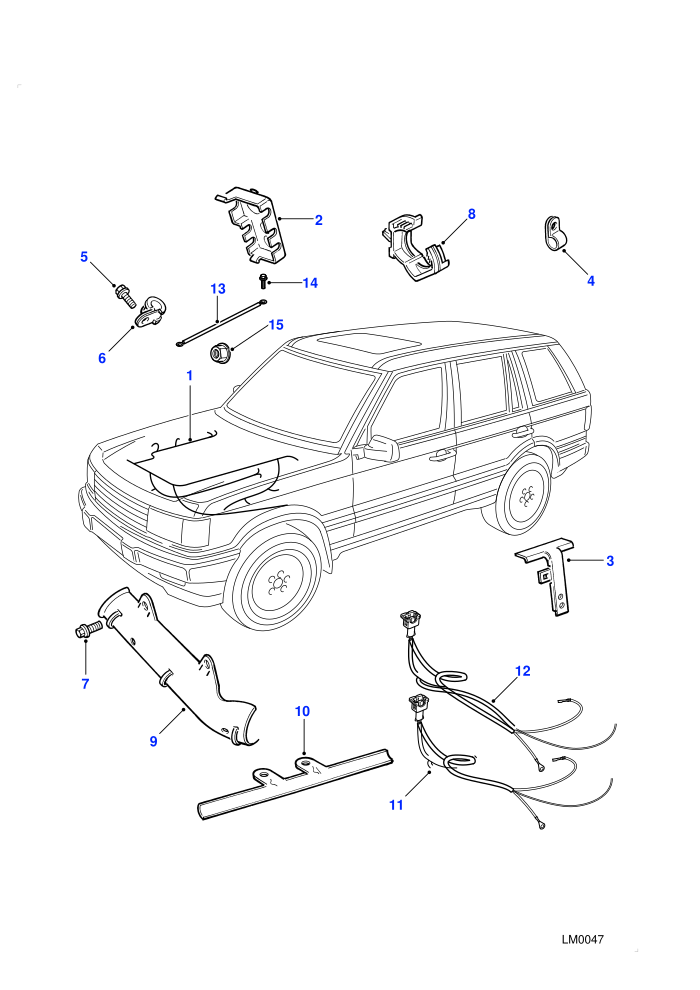 Harness-engine ((-)CDN/MEX/USA,V8 Petrol)