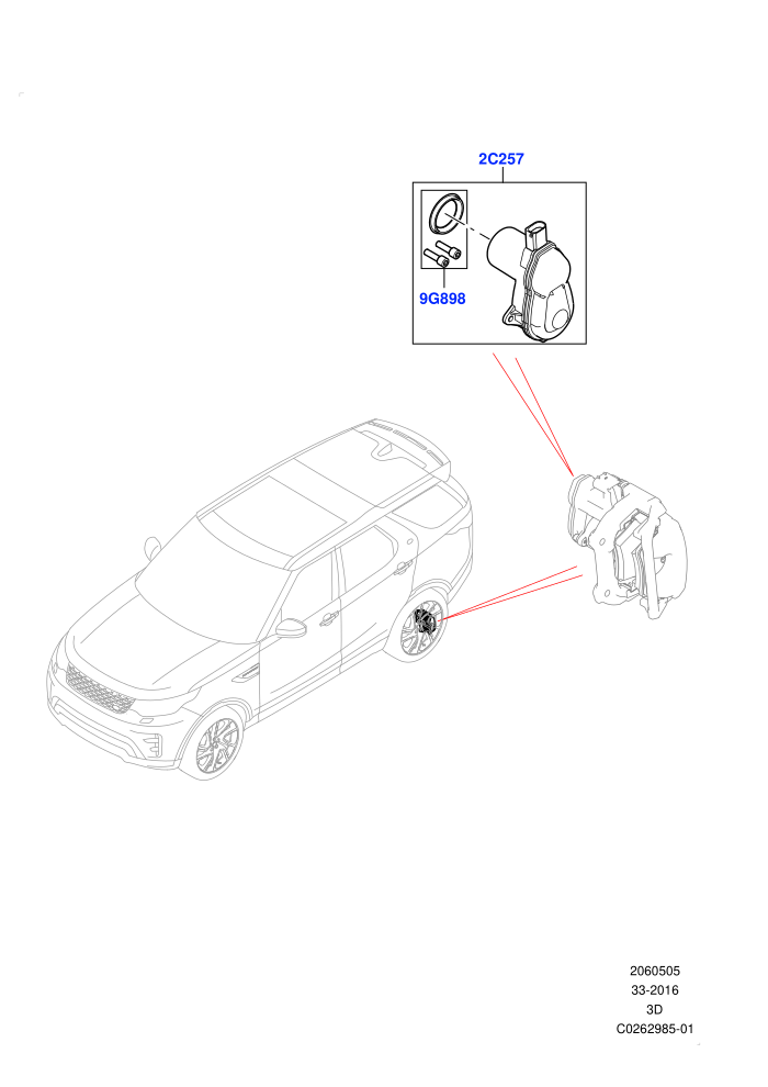 Parking Brake (Solihull Plant Build)((V)FROMHA000001)