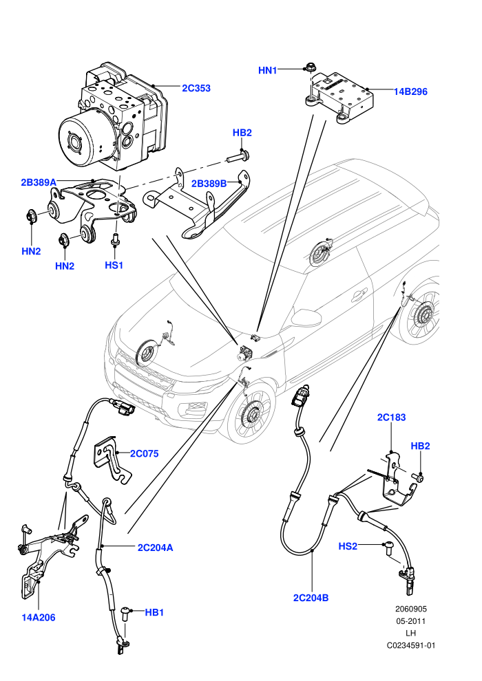 Anti-Lock Braking System (Halewood (UK))((V)TODH999999)