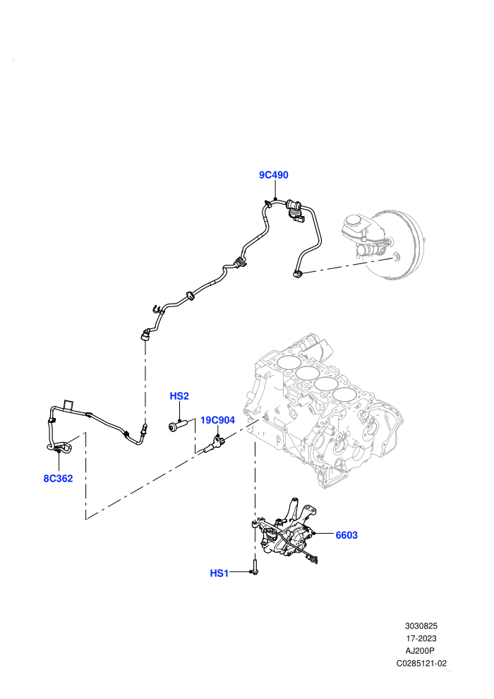 Vacuum Control And Air Injection (2.0L I4 Mid AJ200 Petrol E100,2.0L I4 Mid DOHC AJ200 Petrol,Itatiaia (Brazil))((V)TOKT999999 (V)FROMJT000001)