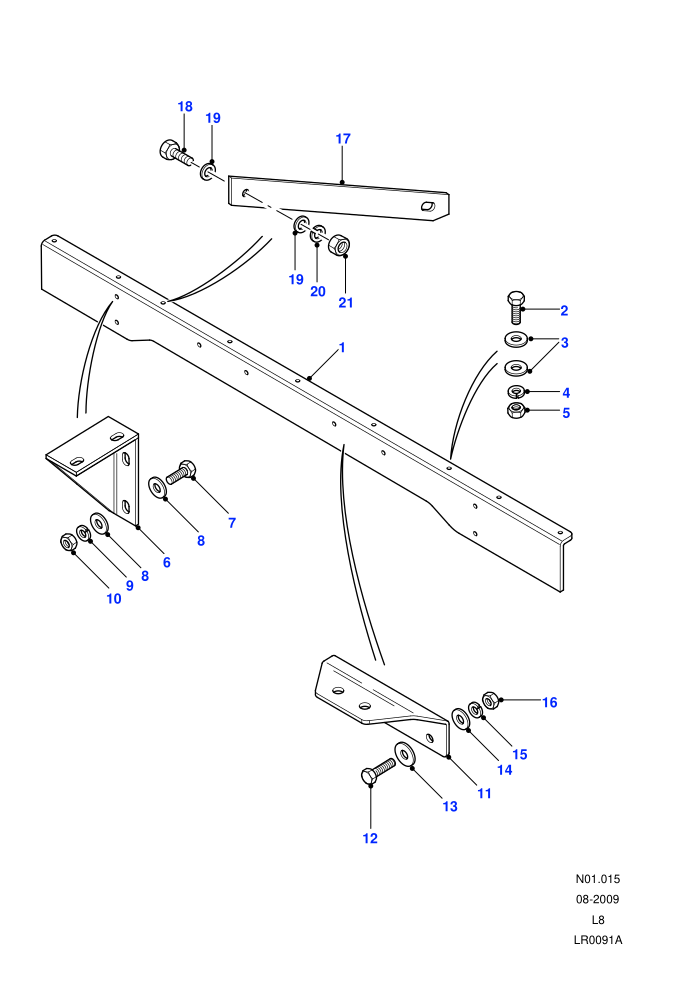 Front Seat - Cab Base Anchorage (110&nbsp;Wheelbase,130&nbsp;Wheelbase,Chassis Cab,Chassis Crew Cab,Crew Cab HCPU,High Capacity Pick Up)((V)FROM7A000001)
