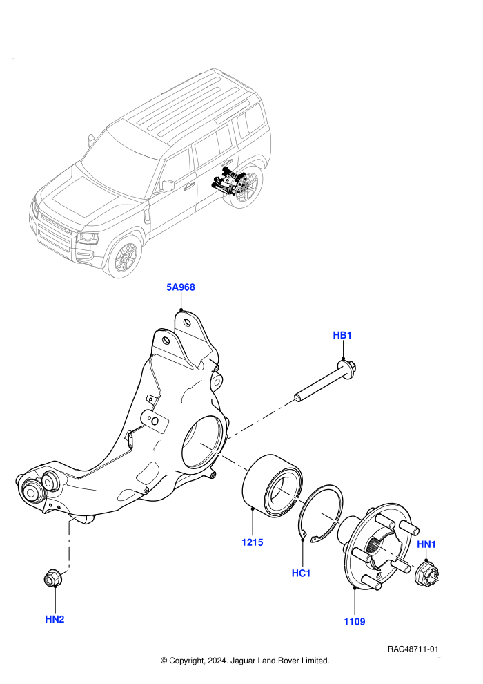 Rear Knucle And Hub SVR (SV Model Spec)((V)FROMS2000001)