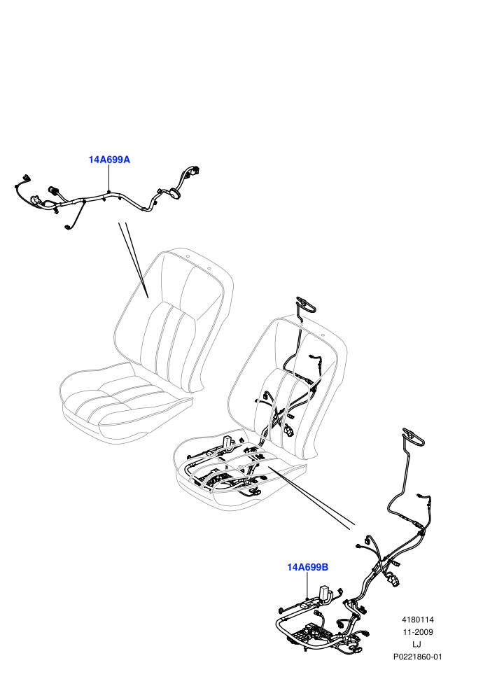 Wiring - Seats (Front Seats)((V)TOAA313068 (V)FROMAA000001)