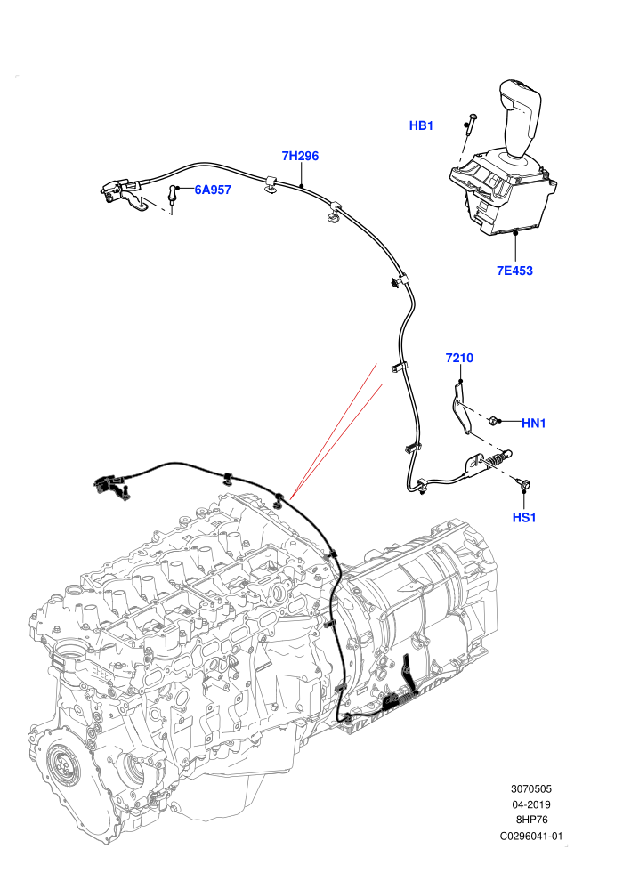 Gear Change-Automatic Transmission (3.0L AJ20P6 Petrol High,8 Speed Auto Trans ZF 8HP76)((V)FROMKA000001)