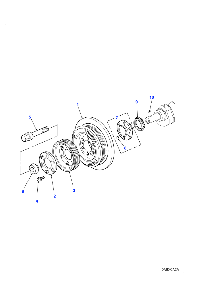 Vibration Damper (2.5L 6 Cyl BMW Diesel)