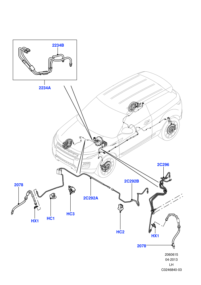 Front Brake Pipes (Halewood (UK),LHD)((V)TODH999999)