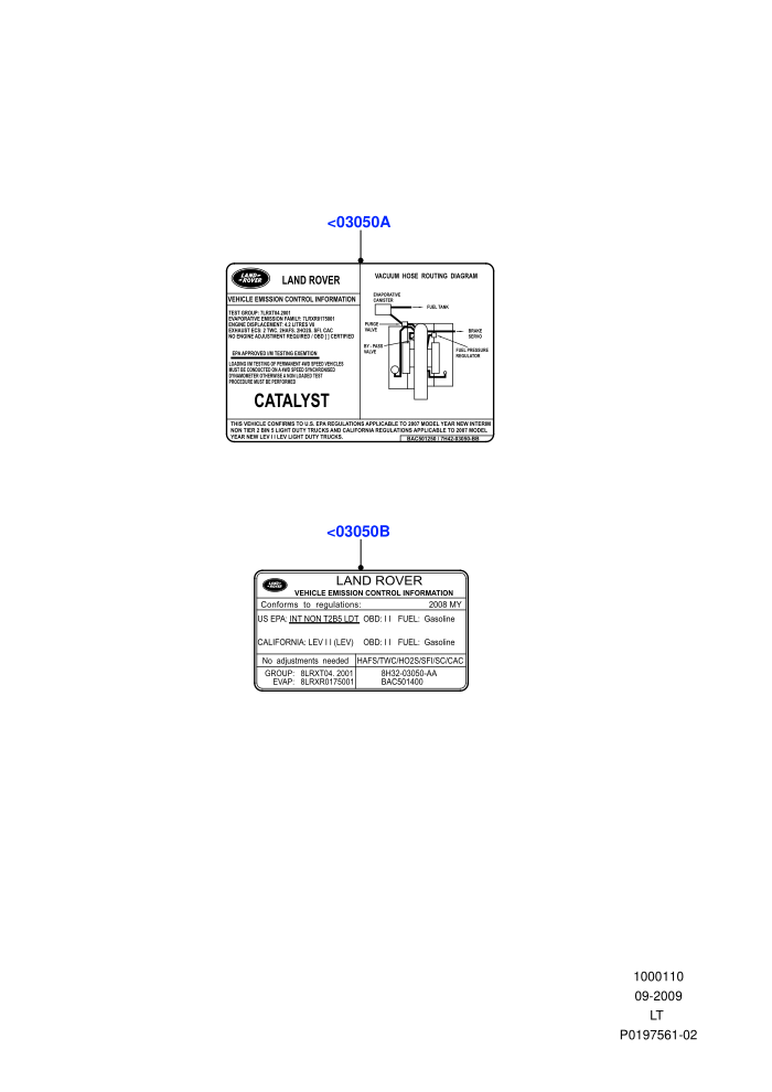 Labels (Warnings And Emissions)((V)TO9A999999)