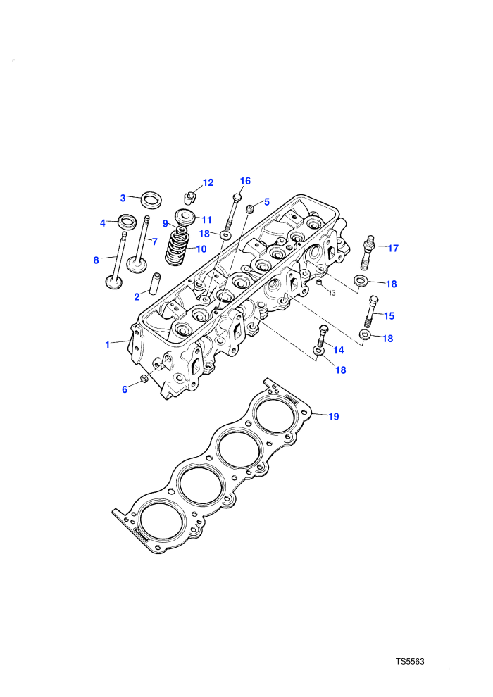 Cylinder Head (V8 Twin Carb L/R Petrol)