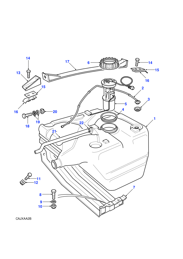 Fuel Tank Sender And Mountings (With Diesel Engines)((V)FROMKA053846)