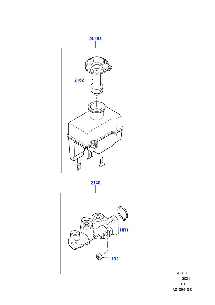Master Cylinder - Brake System ((V)TO5A999999)