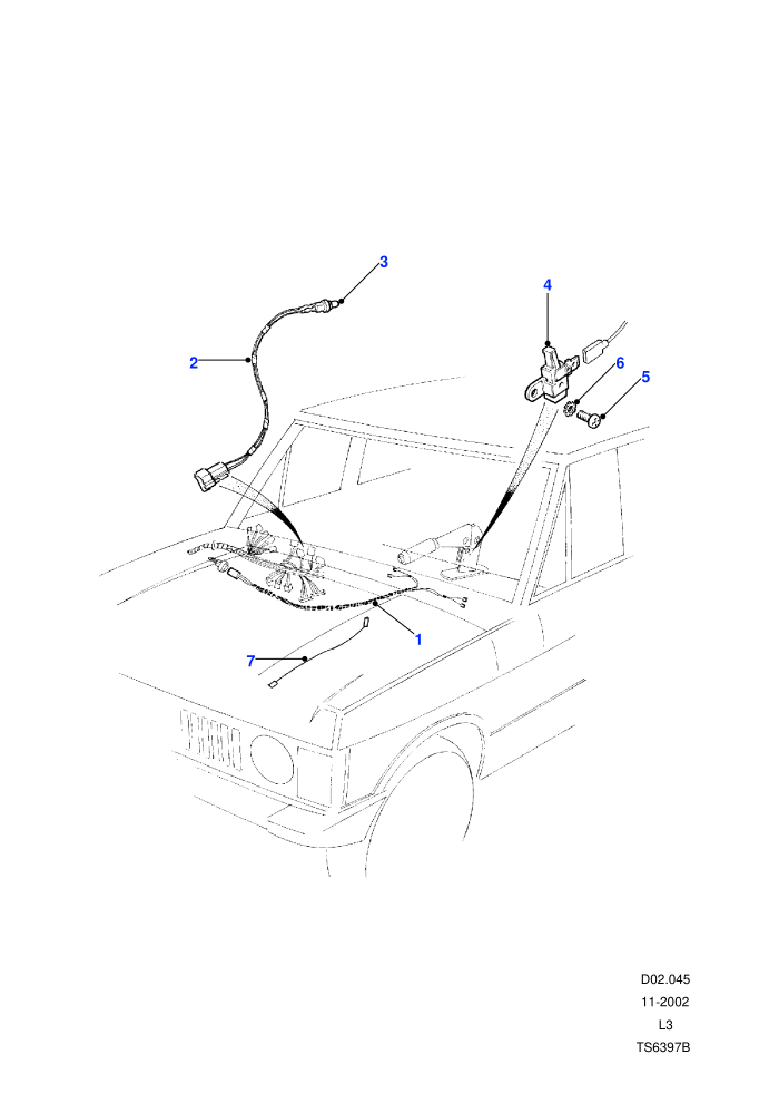Harness-G/box & Handbrake Switch-From (V) DA274121 (2Dr) &  DA273923 (4Dr) To EA351032