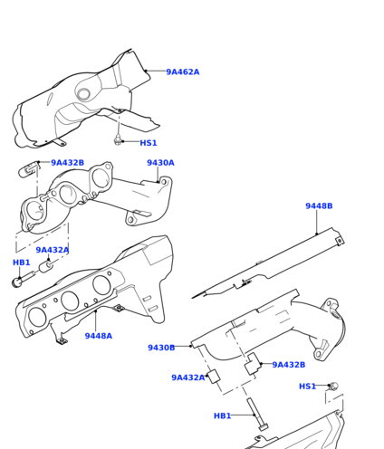 LR034008 LAND ROVER Болт крепления выпускного коллектора D4/NRR2010-2012/RRS2010-2013 5.0L