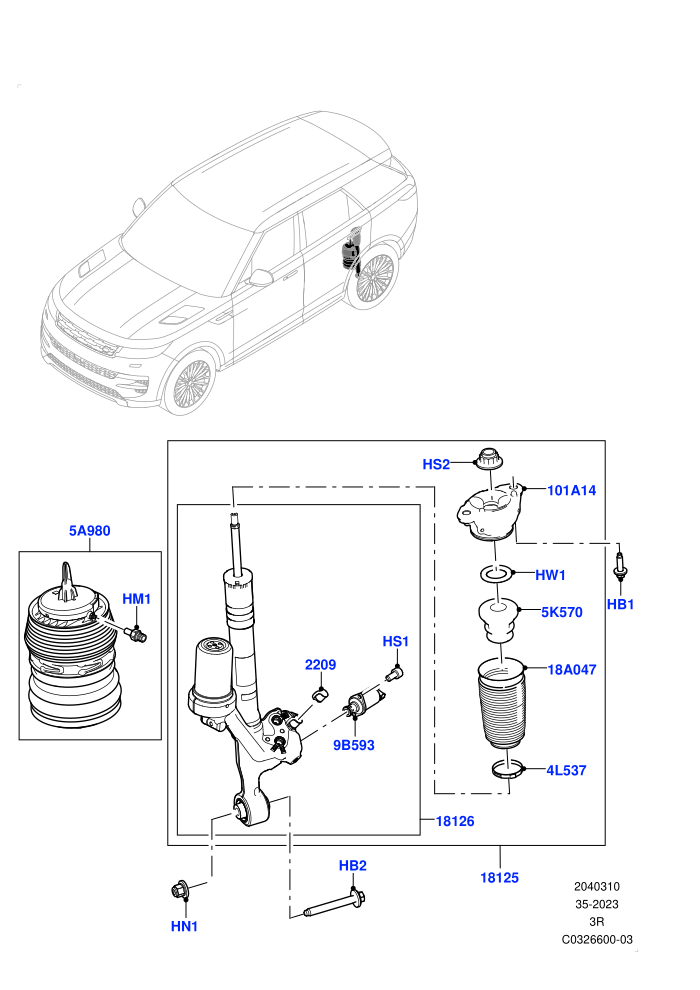 Rear Springs And Shock Absorbers (Dynamic Air Suspension w/Kinetic)((V)FROMRA000001)