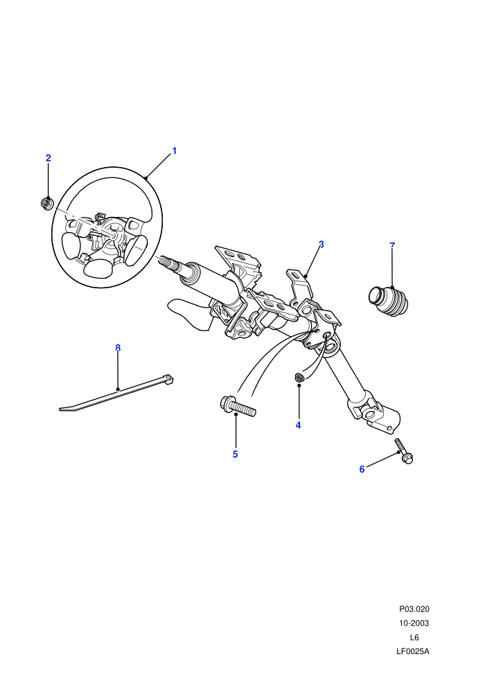 Steering Column ((V)TOYA999999)