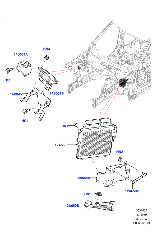 Engine Modules And Sensors (3.0 V6 Diesel)(Solihull Plant Build)((V)FROMHA000001)