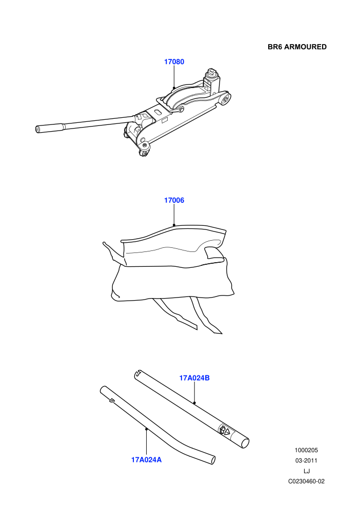 Tools (4085 KG GVM,With B6 Level Armouring)((V)TO9A999999)