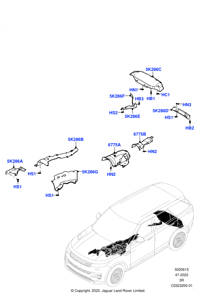 Splash And Heat Shields (Electric Engine Battery-PHEV)