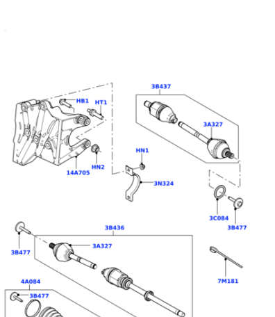 LR003159 HLLT ШРУС передний наружний FR2