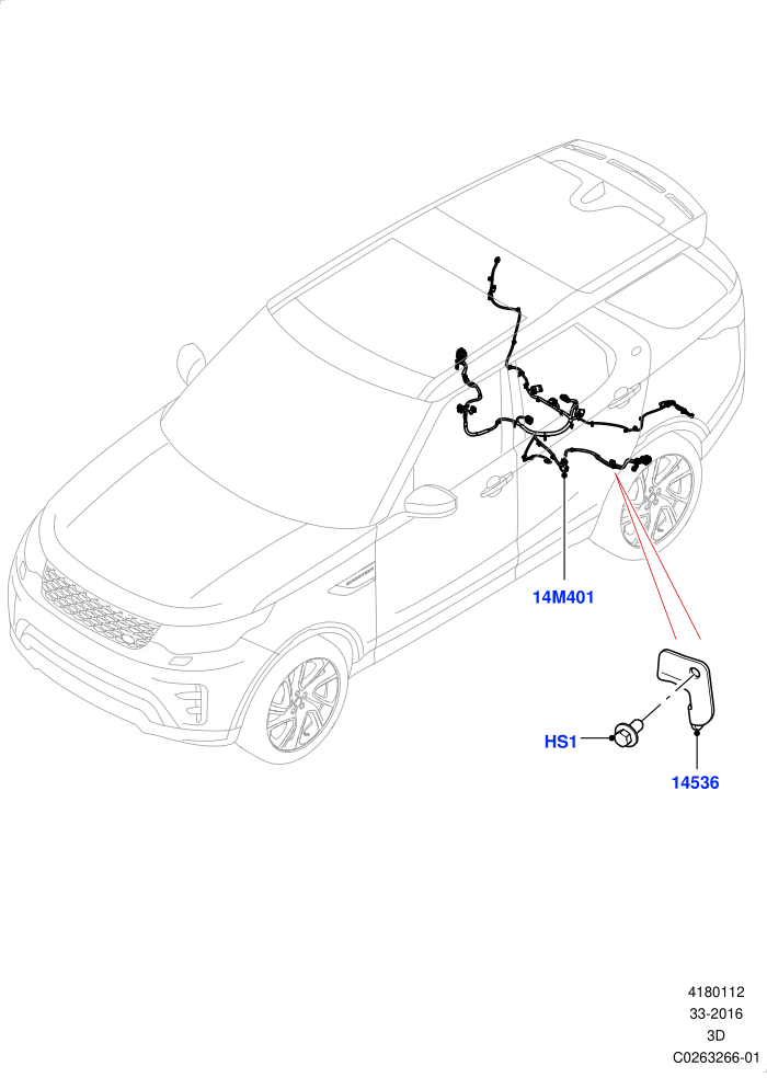 Electrical Wiring - Chassis (Solihull Plant Build)((V)FROMHA000001)