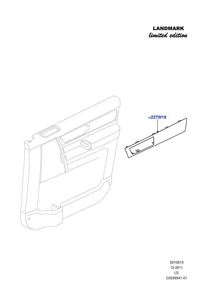 Front Door Trim Installation (Landmark Limited Edition)((V)FROMBA000001)