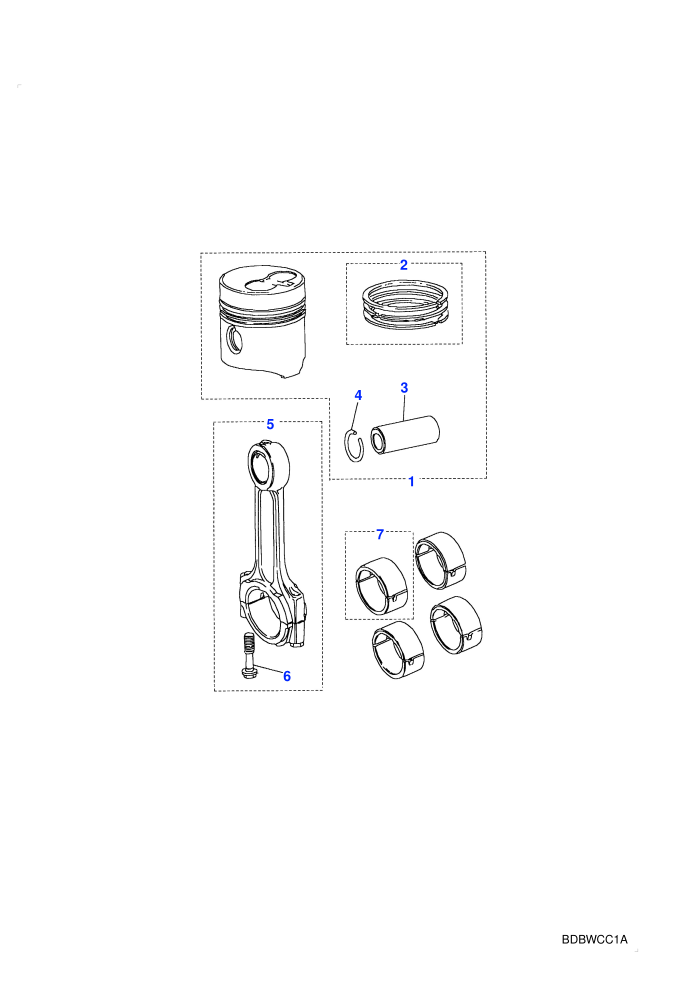 Piston & Rings (2.5L Turbo Diesel VM)
