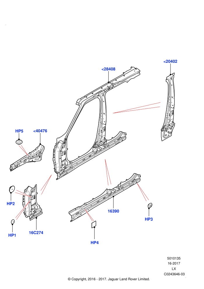 Side Panels - Inner (Middle - Front)