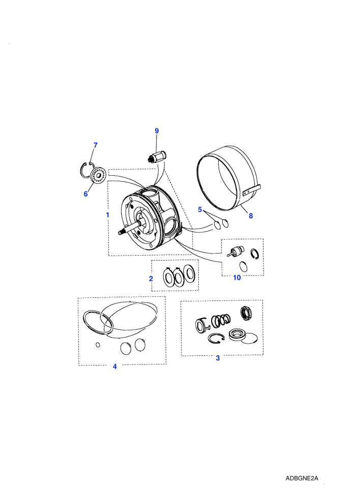 Air Conditioning Compressor Components (2.5L 4 Cyl NA L/R Diesel,With Air Conditioning)