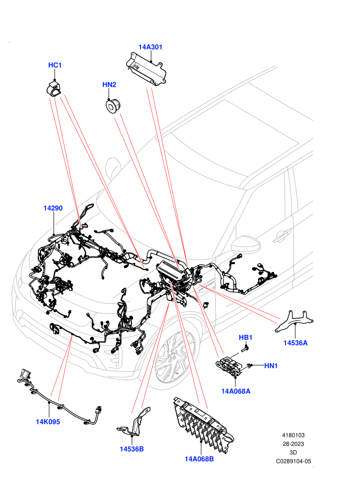 Engine Bay Harness (Nitra Plant Build)((V)FROMK2000001)
