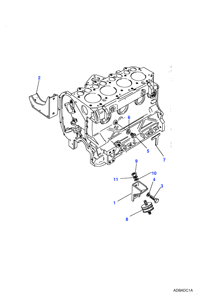 Engine Mountings (2.25L 4 Cyl L/R Petrol)