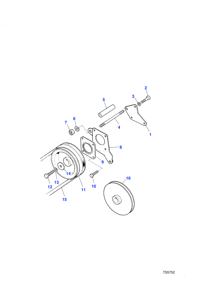 Power Steering Pump Mounting (Petrol V8 L/R EFI)