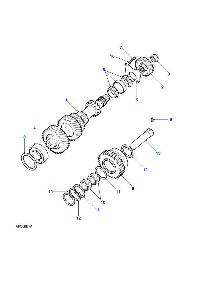 Layshaft (Manual Transmission,V8)