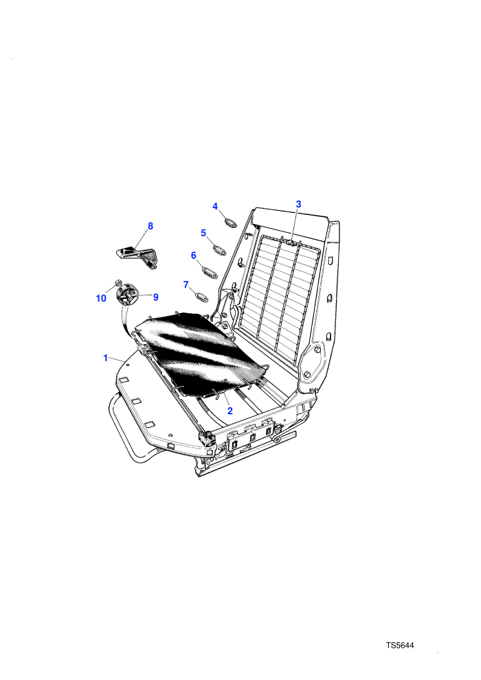 Front-Frames-Manual (4 Door Station Wagon,Less Power Driver Seat Adjuster,Less Power Pass.Seat Adjuster)