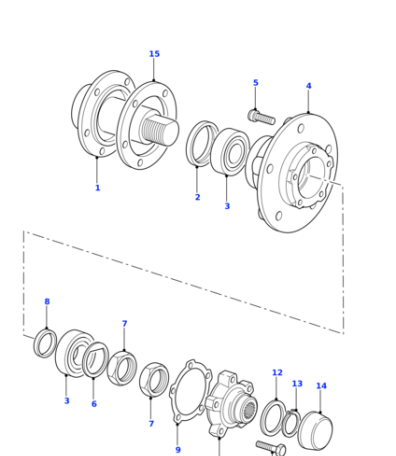 RUF500010 OEM Шпилька ступицы DEF/D1