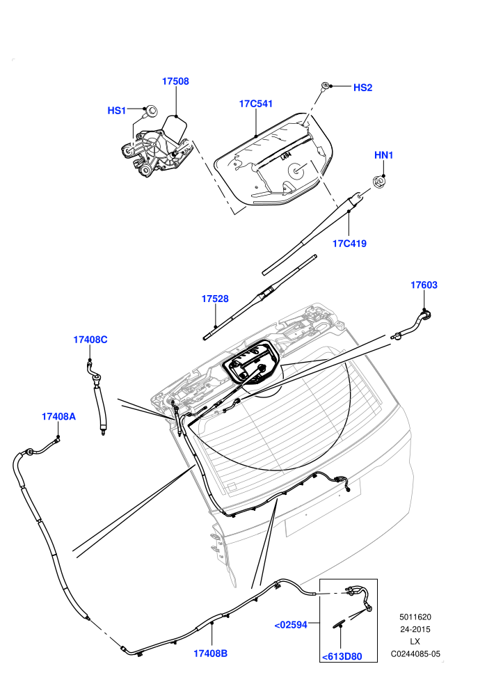 Rear Window Wiper And Washer ((V)TOHA999999)