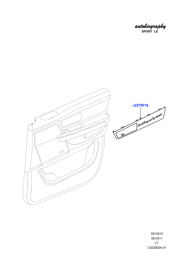 Front Door Trim Installation (Autobiography Sport LE)((V)FROMCA000001)