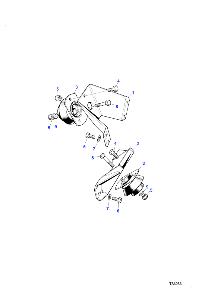 Mounting Brackets-Front (2.4L 4 Cyl VM Turbo Diesel)