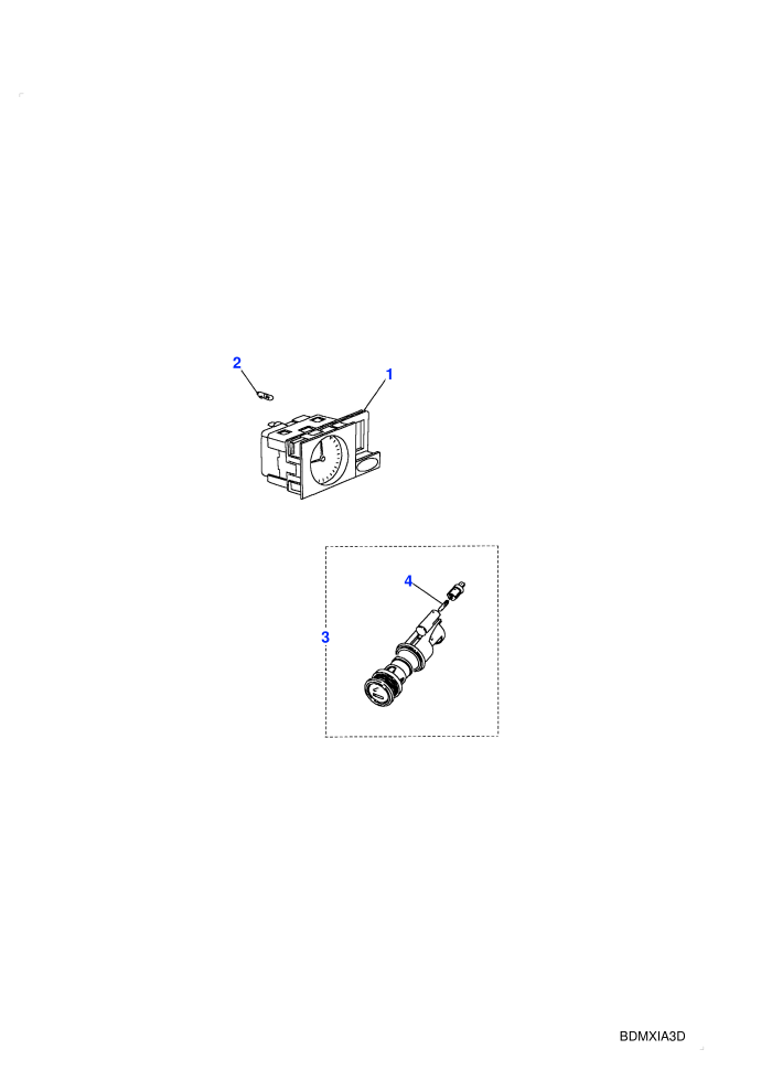 Clock & Cigar Lighter-From (V) MA647645