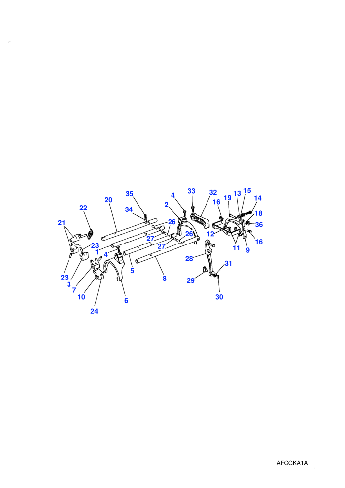 Selectors & Shafts (Manual Transmission,V8)