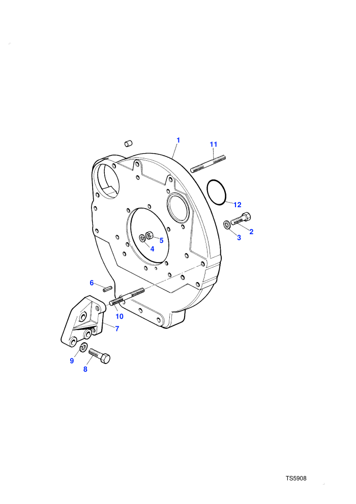 Flywheel Housing (2.5l 4 Cyl VM Turbo Diesel)