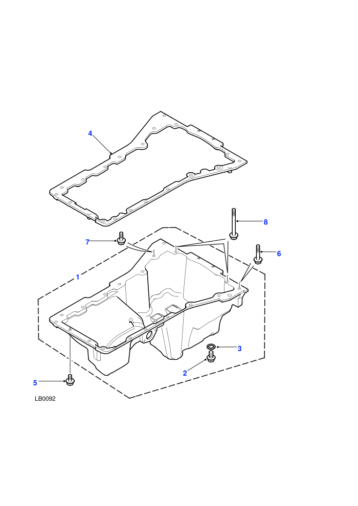Sump (2.5L 5 Cyl L/R Turbo Diesel)