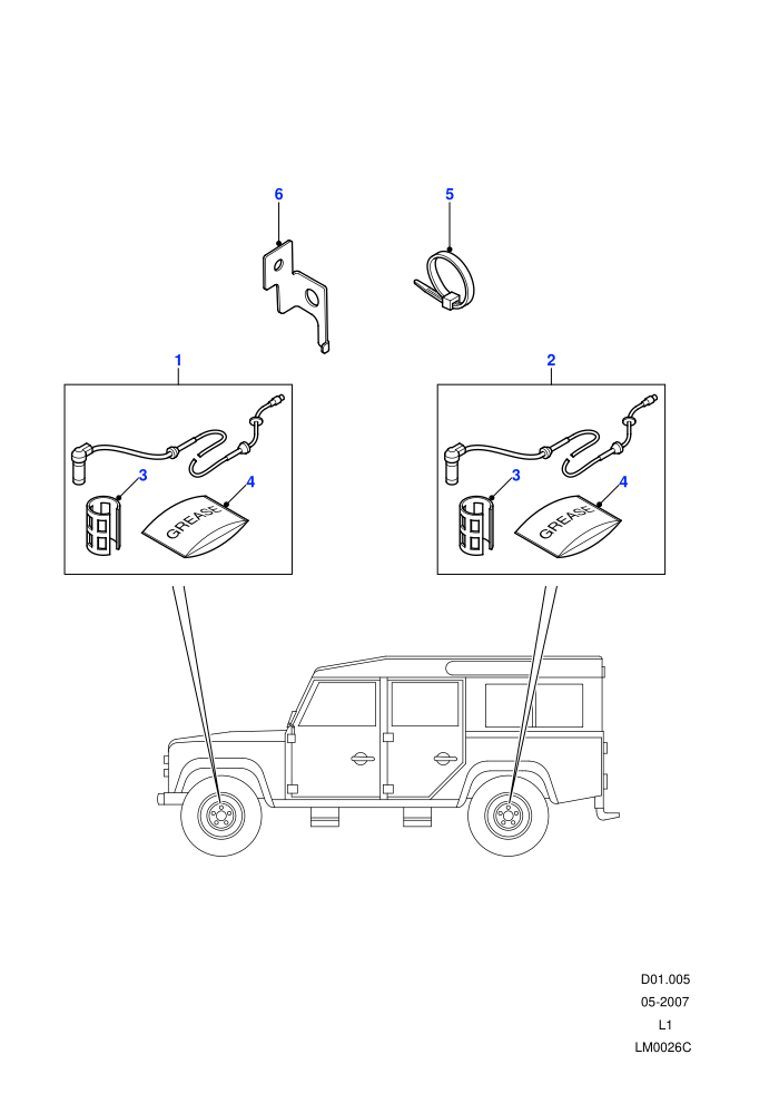 ABS Sensors (4 Wheel Anti-Lock Braking System)
