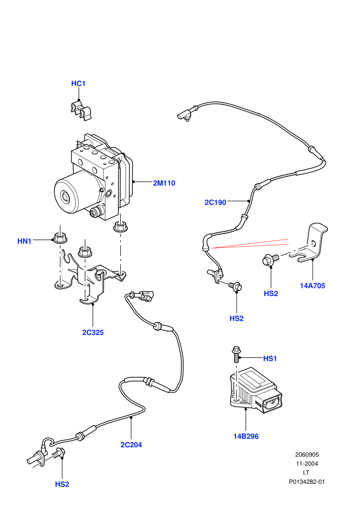 Anti-Lock Braking System ((V)TO9A999999)