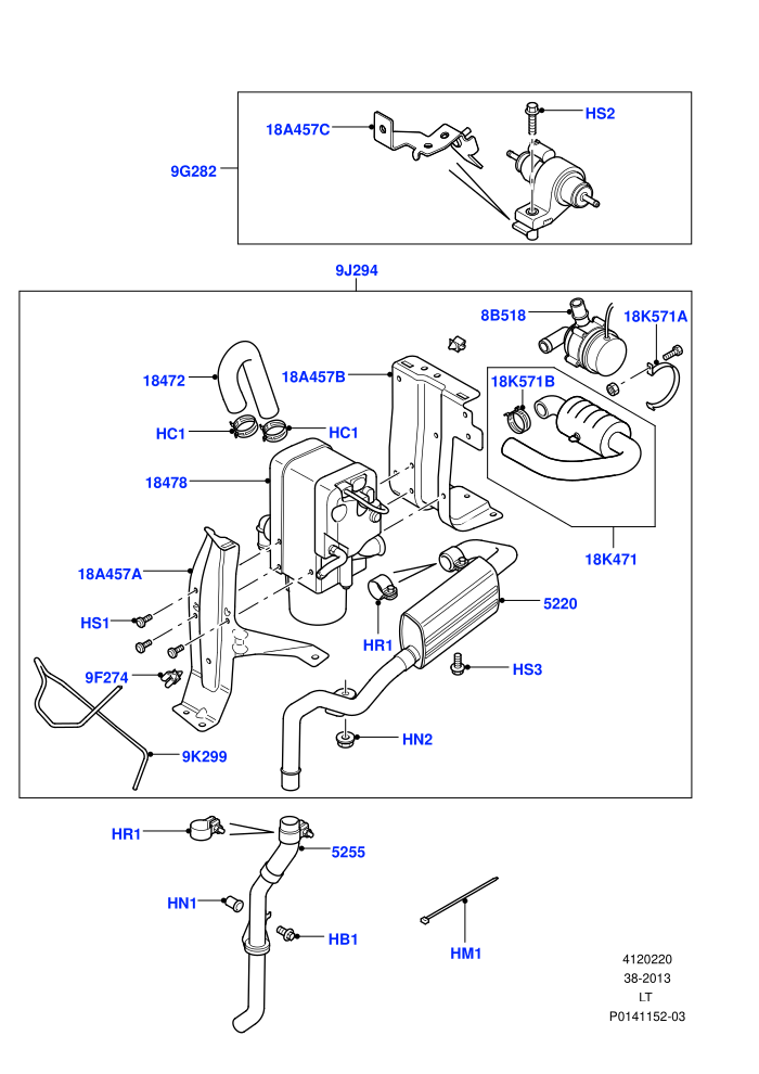 Auxiliary Fuel Fired Pre-Heater (With Fuel Fired Heater)(Page A)((V)TO9A999999)