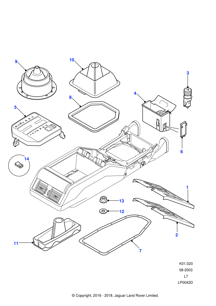Centre Console Fixtures & Fittings