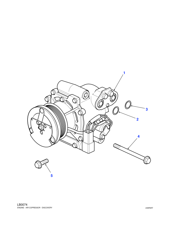 Air-Con Compressor Serpentine Belt Drive (4.0L V8 L/R EFI Petrol,4.6L V8 EFI L/R Petrol,With Air Conditioning)
