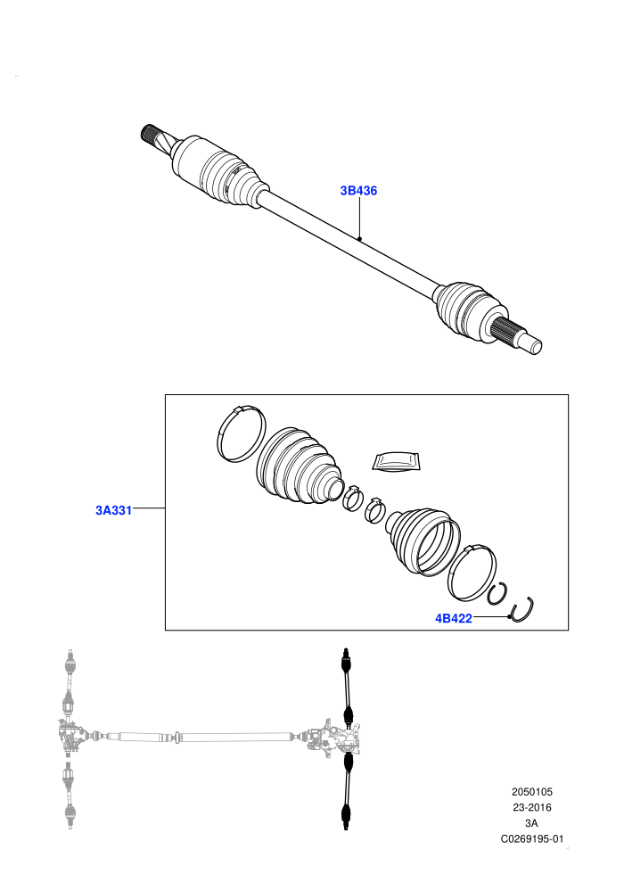 Drive Shaft - Rear Axle Drive (Itatiaia (Brazil))((V)FROMGT000001)