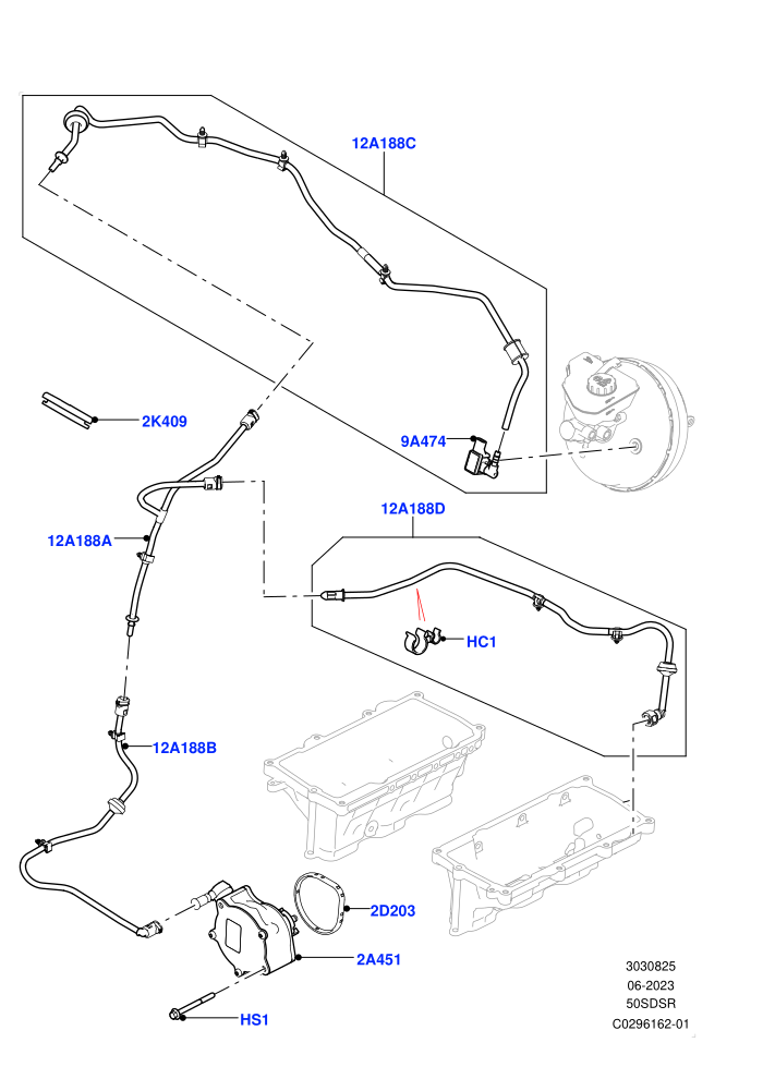 Vacuum Control And Air Injection (5.0 Litre supercharged enhanced,LHD)((V)FROMKA000001)