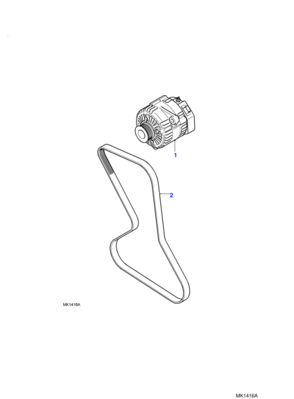 YLE102480 LAND ROVER Генератор FR KV6 120A